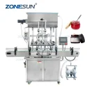 ZS-YT4T-4PM Automatic Vaseline Paste Honey Heating Mixing Filling Machine