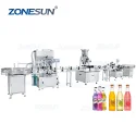 ZS-FAL180Z6 Automatic Drink Bottle Filling Capping Labeling Machine
