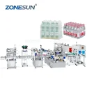 ZS-FAL180Z7 Automatic PET Bottle Filling Capping Labeling And Shrink Wrapping Machine