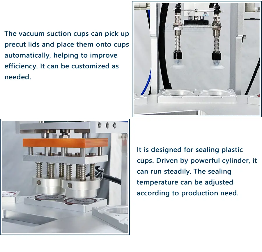Detail of Automatic Plastic Cup Filling Sealing Machine