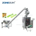 Automatic Bleaching Powder Pouch Packing Machine With Powder Feeder
