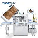 ZS-YG17 Automatic Sparkling Wine Corking And Wire Hooder Machine
