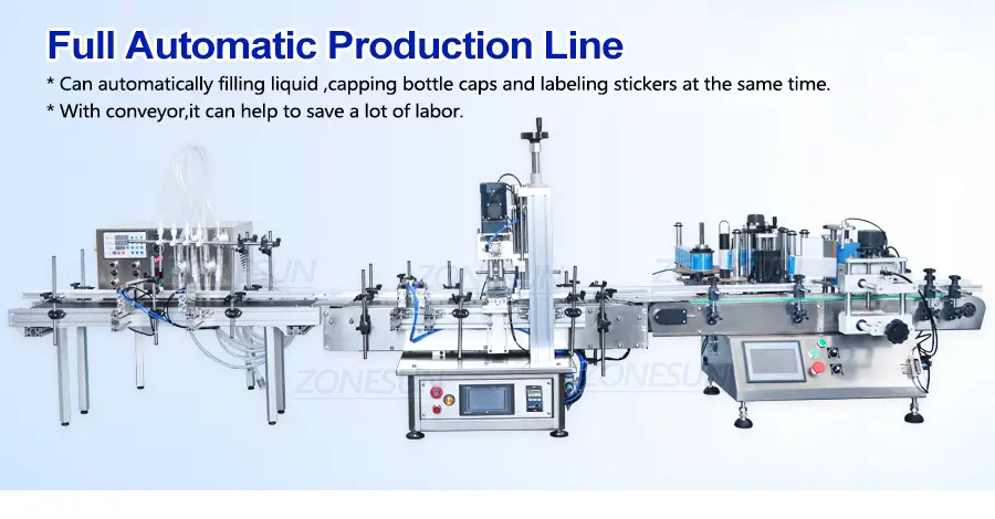 Automatic Eye Wash Solution Bottle Filling Capping Labeling Machine