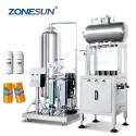 Semi-Automatic Soda Carbonated Soft Drink Can Filling Machine
