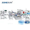 Automatic PET Bottle Filling Capping Labeling And Shrink Wrapping Machine