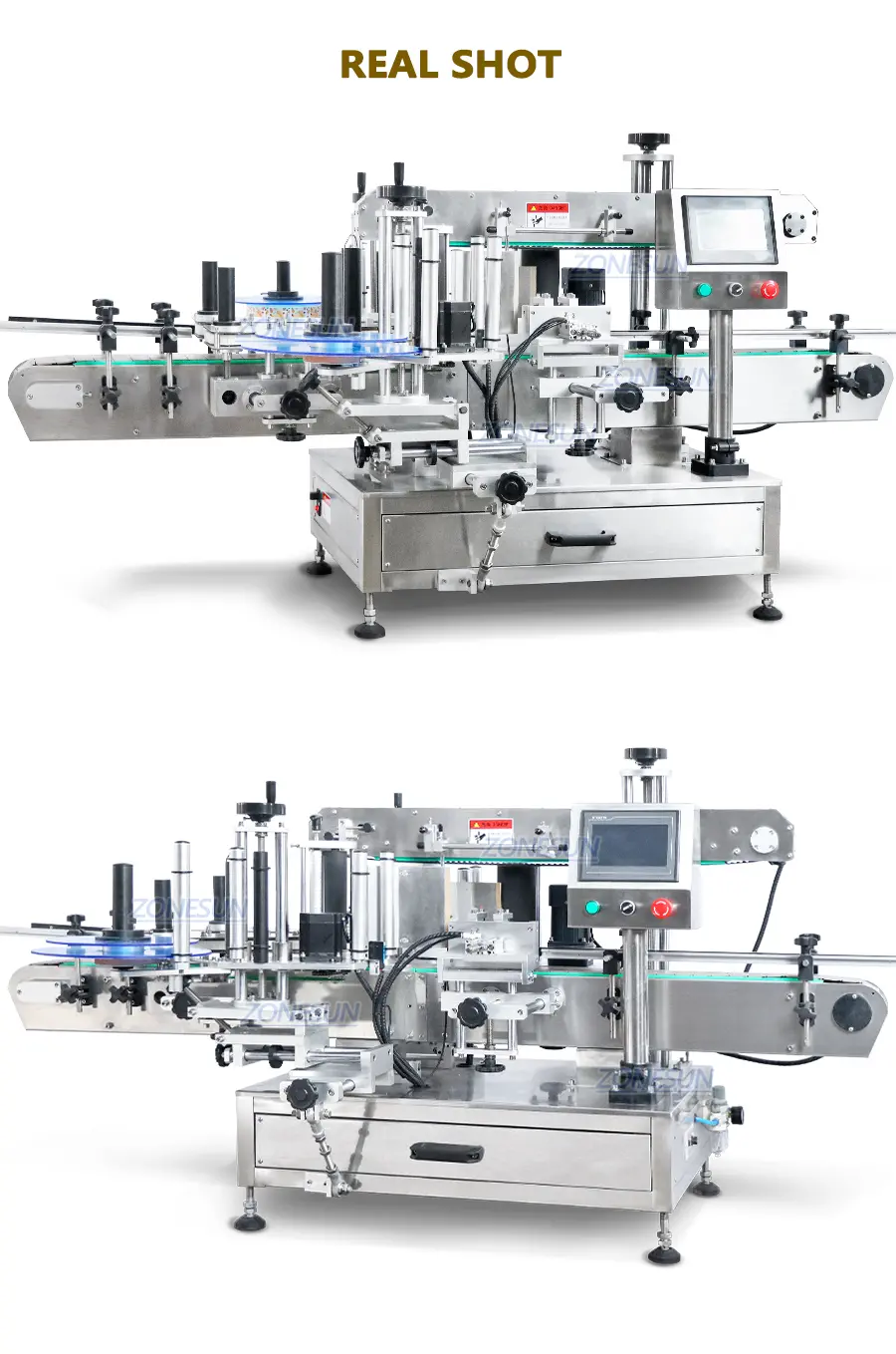 Real Shot of sticker labeling machine