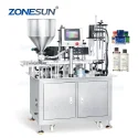 Automatic Hair Spray Face Wash Liquid Bottle Filling And Capping Machine