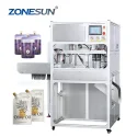 ZS-ASP2 Monoblock Automatic Juice Liquid Spout Pouch Filling Capping Machine