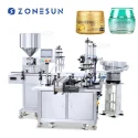 ZS-AFC26 Monoblock Automatic Eye Cream Bottle Filling And Capping Machine