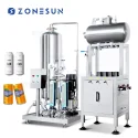 ZS-CF4A Semi-Automatic Soda Carbonated Soft Drink Can Filling Machine