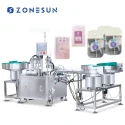 ZS-AFC6P Fully Automatic Pocket Spray Bottle Filling And Capping Machine