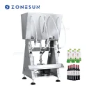 ZS-RWGFP4 Semi-Automatic 4 Heads Wine Bottle Filling Machine
