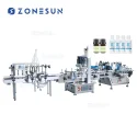 ZS-FAL180D Desktop Automatic Eye Wash Solution Bottle Filling Capping Labeling Machine