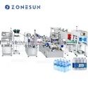 ZS-FAL180Z7 Automatic PET Bottle Filling Capping Labeling And Shrink Wrapping Machine