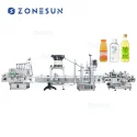 ZS-FAL180C10 Desktop Automatic Liquid Bottle Filling Capping Labeling Production Line