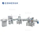 ZS-FAL90 Automatic Liquid Essential Oil Bottle Filling Capping Labeling Machine Line
