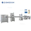 ZS-FAL180R8 Automatic Liquid Solution Bottle Filling Capping Labeling Machine Line