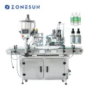 ZS-AFC3 3-in-1 Automatic Cleansing Gel Paste Bottle Filling Capping Machine