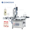 ZS-AFC1S Automatic Liquid Filling Capping Machine With Conveyor