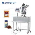 ZS-FM100P Semi-Automatic Milk Powder Jar Auger Filling Machine
