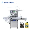 ZS-VTDP40 Automatic Big Flow Edible Oil Liquid Bottle Filling Machine