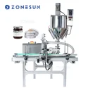 ZS-DTGT900M Automatic Rotor Pump Vaseline Filling Machine With Mixer&Heater