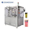ZS-FS009U Automatic Rotary Soft Laminated Tube Filling And Ultrasonic Sealing Machine