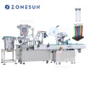 ZS-FAL180Z3 Automatic 2 Heads Test Tube Filling Capping Labeling Machine Line