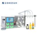 ZS-YTMP4S Semi-Automatic 4 Heads Olive Oil Milk Liquid Filling Machine