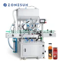 ZS-YT4T-4PX Automatic Honey Thick Paste Filling Machine With Feeding Pump
