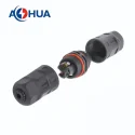 AHUA L Type UL Certificate 3pin M20 20A LED IP67 Waterproof Connector for Power