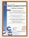 ISO occupational health and safety management system certificate