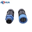 2pin M15 assembly waterproof connector