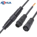 3pin M12 male female cable connector