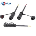 AHUA dimming control system wire 4pin M12 male female cable connector