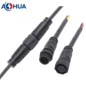 6pin M12 male female cable connector