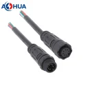 7pin M12 male female cable connector