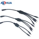 1 to 2 3 4 splitter type dc cable customize male female connector