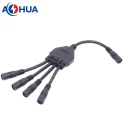 Y type 1 to 4 M11 male female dc connector