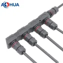 1 to 4 LED power wire solution waterproof M16 connector