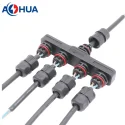 H type 1 to 4 cable solution splitter waterproof connector