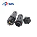 5pin 5A M25 panel type waterproof wire connector