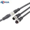 Electrical wire metal type M08-01 3pin male female waterproof connector