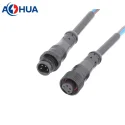 M12 4pin electrical wire waterproof cable connector