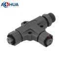 M12 2pin male to female T type waterproof connector