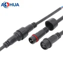 AHUA garden light M16 2 pin power cable male female waterproof plug