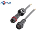 Garden lighting power wire M16 3pin male female cable connector