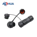 Electrical wire waterproof male female panel mount connector 5pin for PCB box