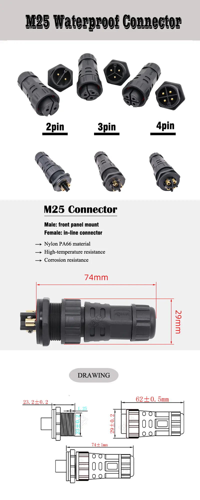 M25-connector-panel-connector