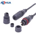 M20 outdoor driver power cable screw fixing type waterproof connector 3pin